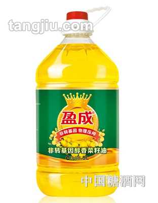 盈成非轉(zhuǎn)基因醇香菜籽油5L