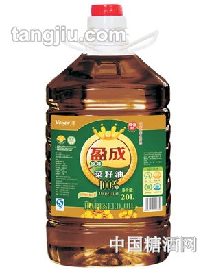 盈成99%雙低原味菜籽油20L