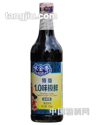 味金香1.0味極鮮醬油(500mL)