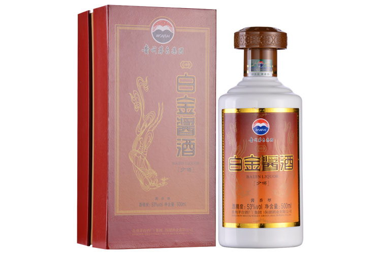 53&#176;茅臺(tái)集團(tuán)白金醬酒（少將）500ml