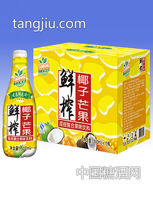 三農(nóng)果園鮮榨椰子芒果混搭復(fù)合果味飲料500ml