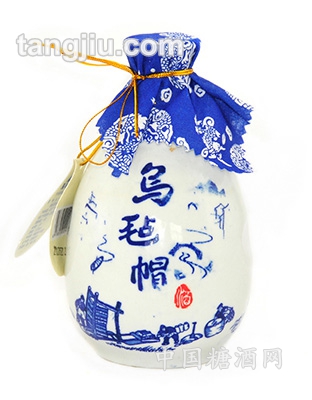 烏氈帽八年青花瓷黃酒375ml