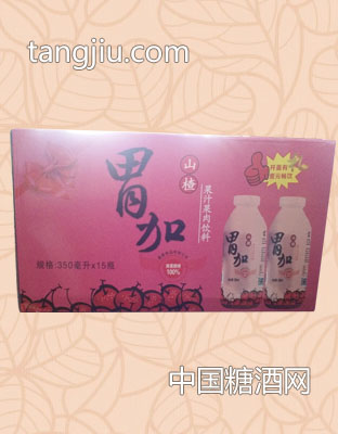 胃加山楂汁果汁果肉飲料箱裝（350ml 15瓶）