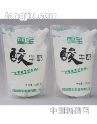 雪寶酸牛奶自立式1.25kg