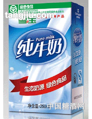 雪寶利樂純牛奶250ml