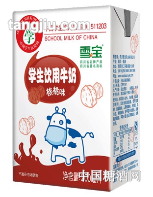 雪寶學(xué)生飲用奶核桃味200ML