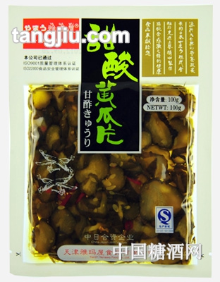 雅瑪屋甜酸黃瓜片100g