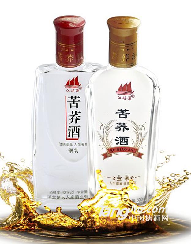 江峽源苦蕎酒金銀裝42度-500ml