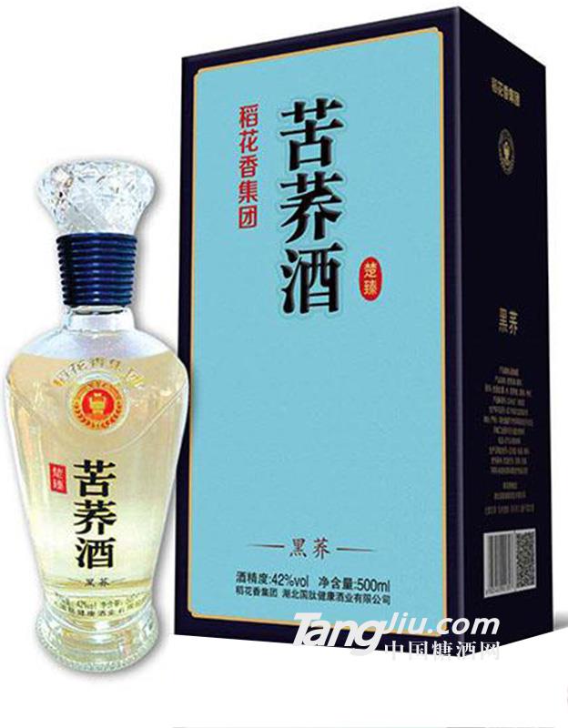 稻花香42°苦蕎楚臻黑蕎酒500ML