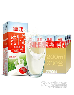 德亞全脂牛奶200ml_30盒