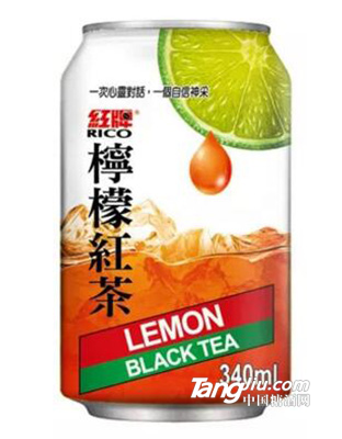 紅牌檸檬紅茶340ml