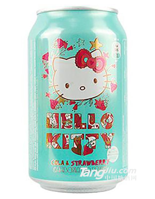 Hello Kitty草莓可樂味碳酸汽水