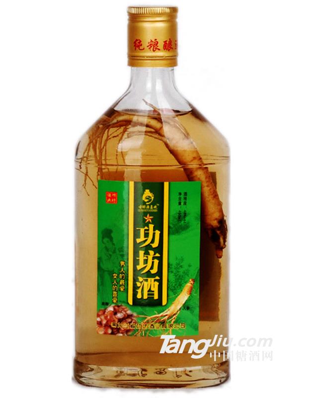 古釀源家斌系列配制酒功坊酒人參鹿鞭酒100ml