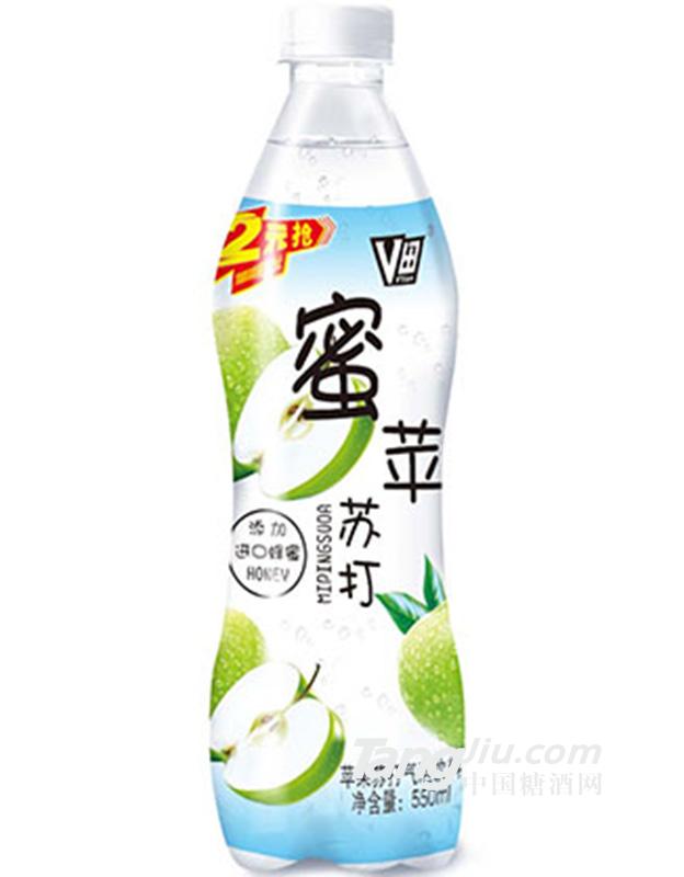 蜜蘋蘇打氣泡飲料550ml