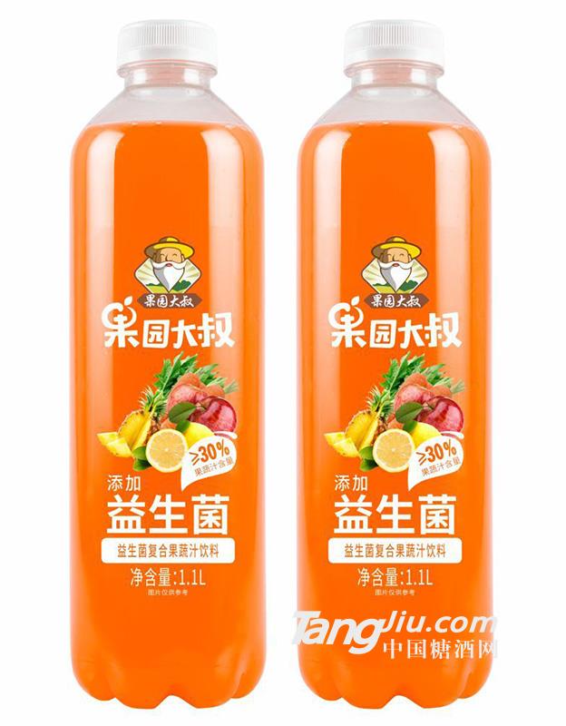 果園大叔益生菌復(fù)合果汁飲料果蔬汁1.1L