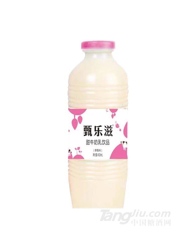 甄樂滋甜牛奶乳飲品草莓味450ml