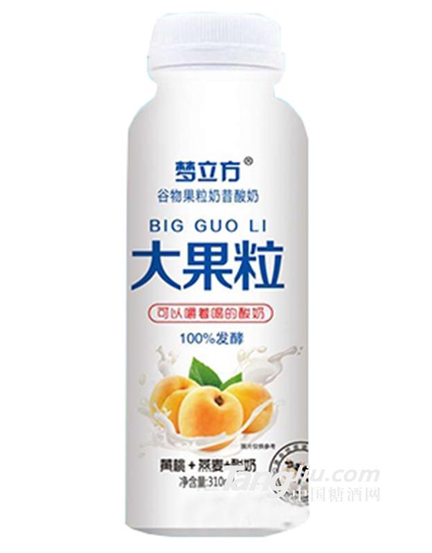 夢(mèng)立方大果粒奶昔黃桃+燕麥+酸奶310ml