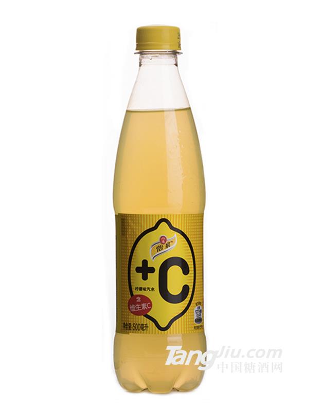 可口可樂 怡泉+C檸檬味汽水 補(bǔ)充維C-500ml