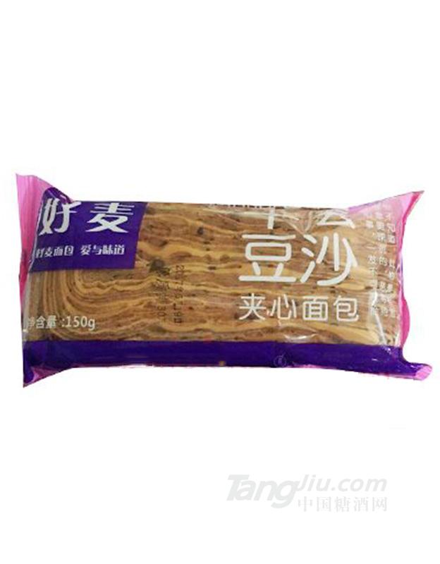 好麥豆沙夾心面包150g