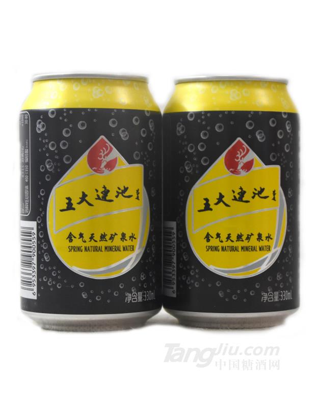 五大連池含氣天然礦泉水易拉罐330ml×24瓶