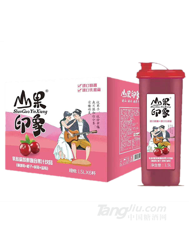 山果印象乳酸菌發(fā)酵復(fù)合果汁飲品1500mlx6