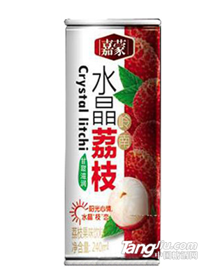 嘉蒙水晶荔枝果味飲料240ml