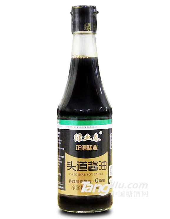 綠業(yè)春頭道醬油500ml