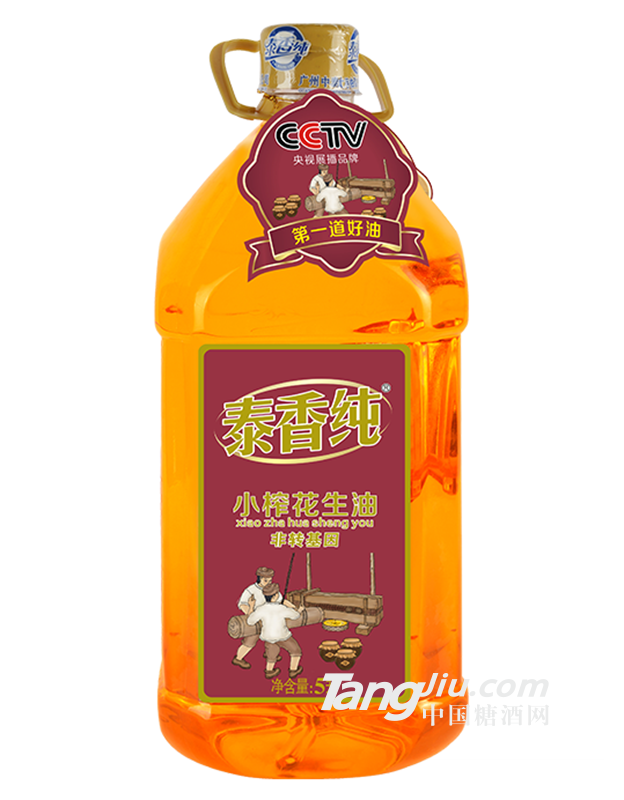 泰香純小榨花生油5L