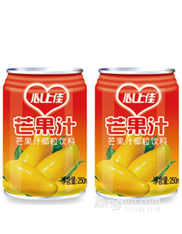 心上佳芒果汁椰粒飲料（紅）250ml