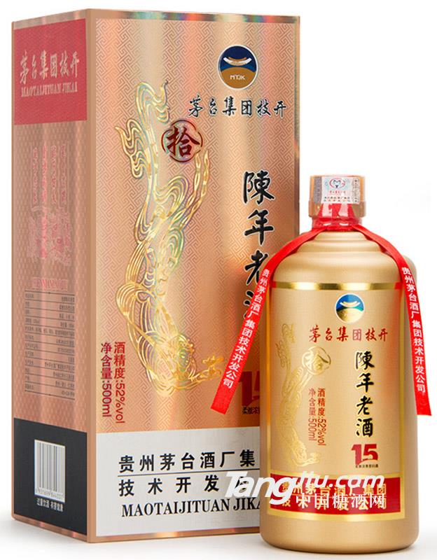 52°茅臺(tái)技開陳年老酒15年500ml