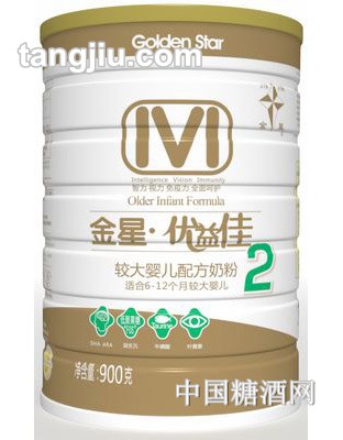 金星優(yōu)益佳較大配方奶粉900g