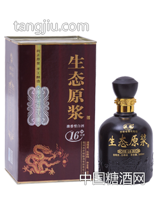 皖糧生態(tài)原漿濃香型白酒16年500ml