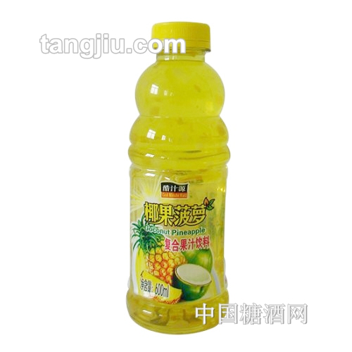 酷汁源椰果菠蘿復(fù)合果汁飲料600ml